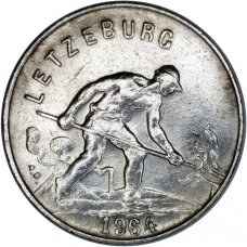 Монета 1глад. 1952 рік, Люксембург.(АЗ)