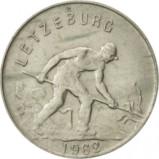 Монета 1глад. 1962 рік, Люксембург.