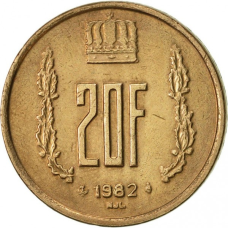 Монета 20 прототипів. 1982 рік, Люксембург.