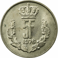 Монета 5гладів. 1976 рік, Люксембург
