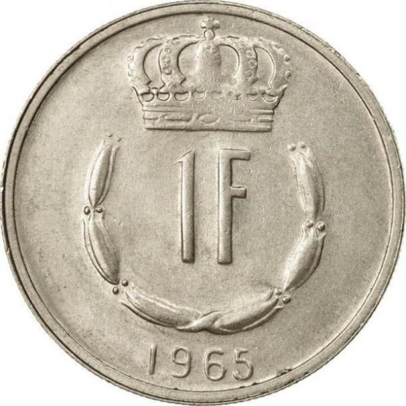 Монета 1глад. 1965 рік, Люксембург. Монета 1глад. 1965 рік, Люксембург.