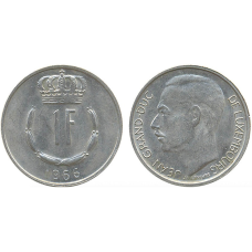 Монета 1глад. 1966 рік, Люксембург.