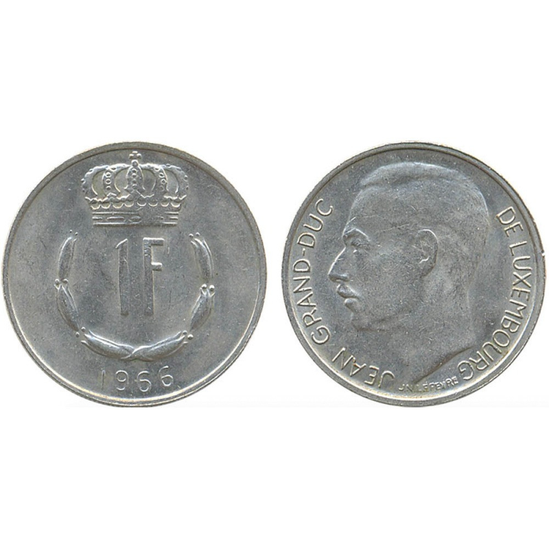 Монета 1глад. 1966 рік, Люксембург.