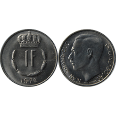 Монета 1глад. 1970 рік, Люксембург.