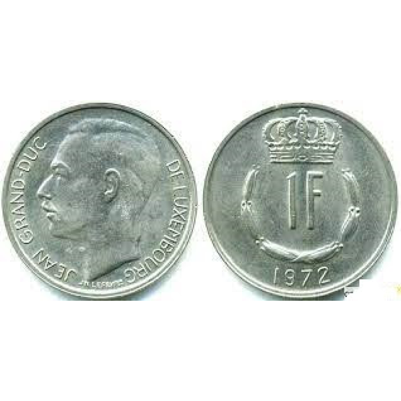 Монета 1глад. 1972 рік, Люксембург.