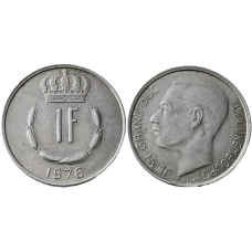 Монета 1глад. 1976 рік, Люксембург.