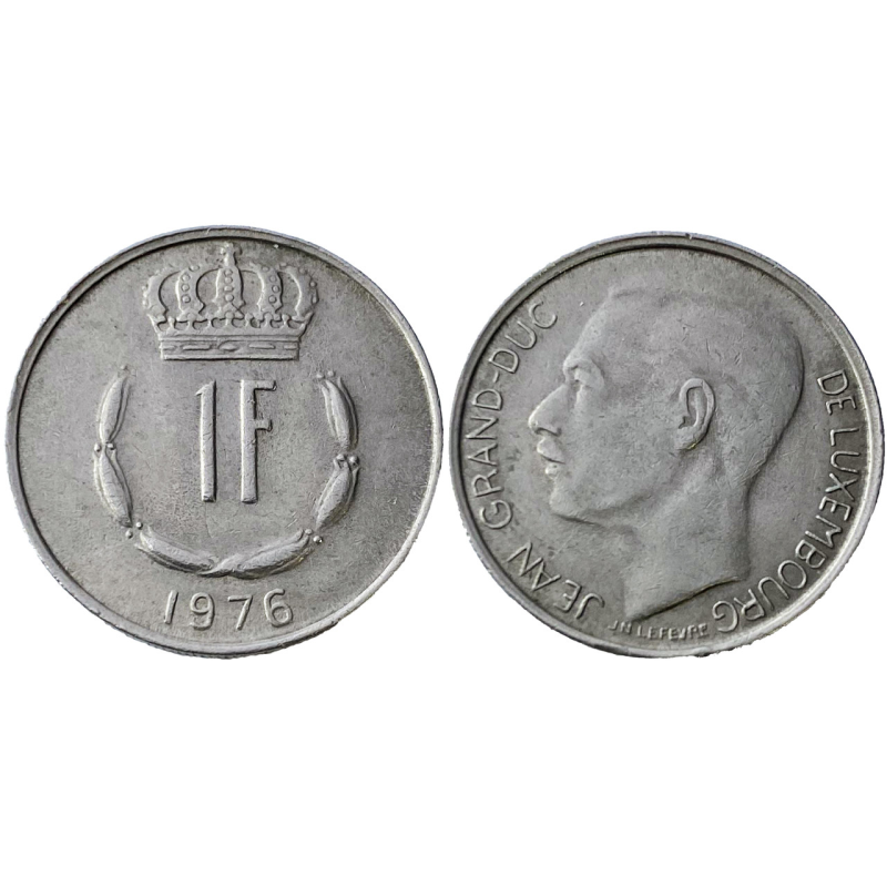 Монета 1глад. 1976 рік, Люксембург. Монета 1глад. 1976 рік, Люксембург.