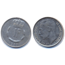 Монета 1глад. 1977 рік, Люксембург.