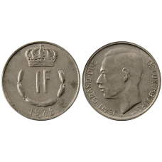 Монета 1глад. 1978 рік, Люксембург.