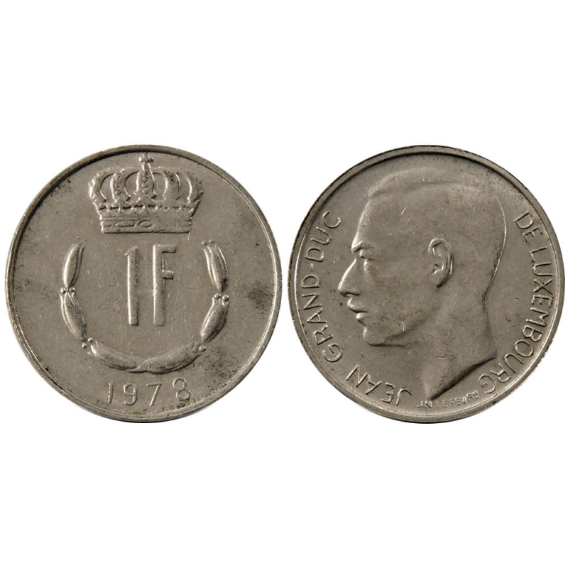 Монета 1глад. 1978 рік, Люксембург. Монета 1глад. 1978 рік, Люксембург.