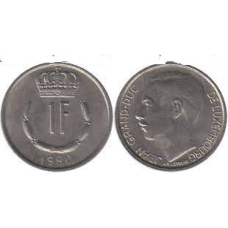 Монета 1глад. 1980 рік, Люксембург.