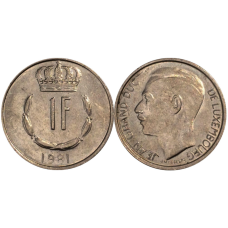 Монета 1глад. 1980 рік, Люксембург.