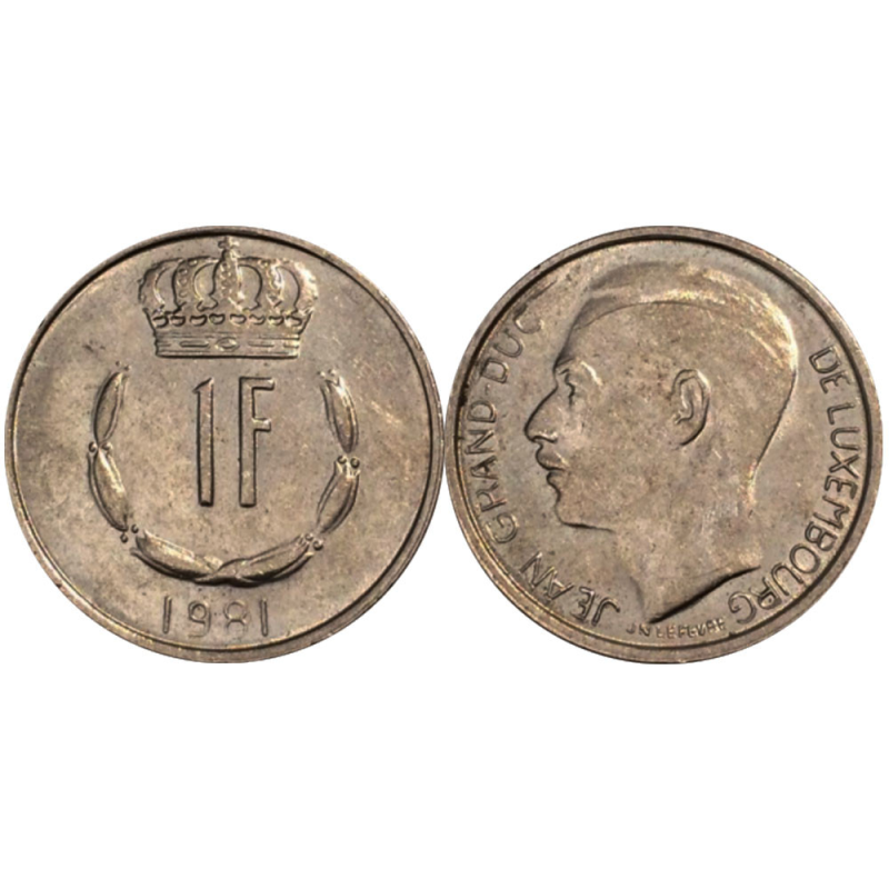 Монета 1глад. 1980 рік, Люксембург. Монета 1глад. 1980 рік, Люксембург.