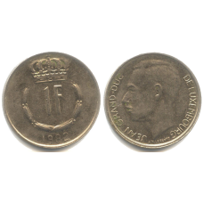Монета 1глад. 1982 рік, Люксембург.