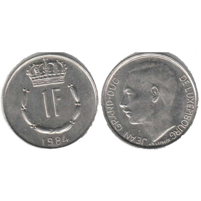 Монета 1глад. 1984 рік, Люксембург. Монета 1глад. 1984 рік, Люксембург.