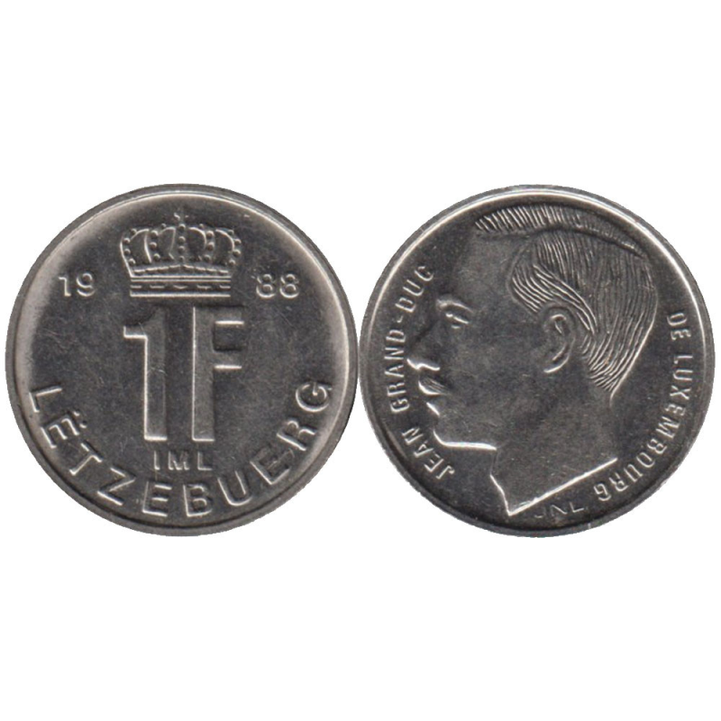 Монета 1глад. 1988 рік, Люксембург. Монета 1глад. 1988 рік, Люксембург.