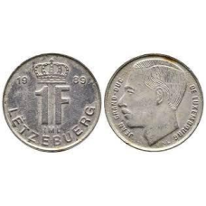Монета 1глад. 1989 рік, Люксембург.