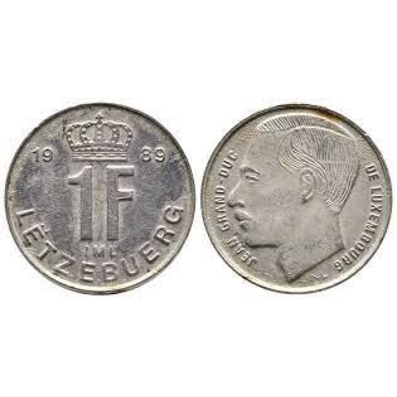 Монета 1глад. 1989 рік, Люксембург. Монета 1глад. 1989 рік, Люксембург.