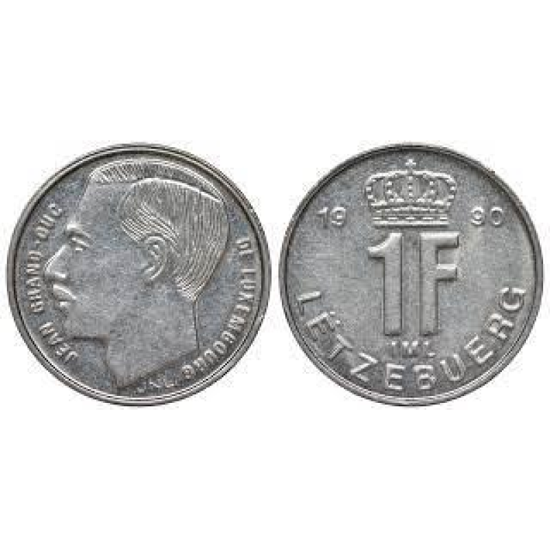 Монета 1глад. 1990 рік, Люксембург. Монета 1глад. 1990 рік, Люксембург.