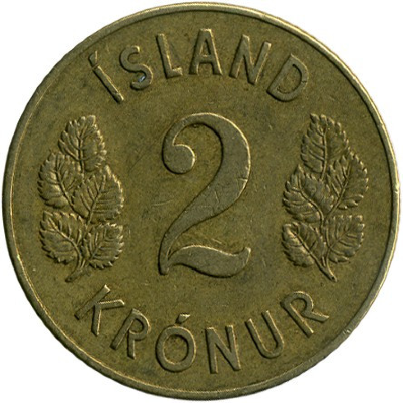 Монета 2 крони. 1946 рік, Ісландія. Монета 2 крони. 1946 рік, Ісландія.