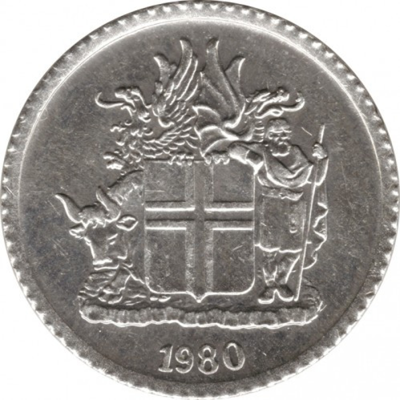 Монета 1 крона Ісландії 1978