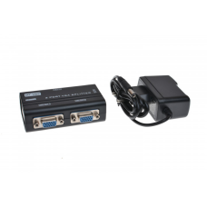 Сплітер VGA 1x4 MT-VIKI (1920x1440, 250MHz), пластик, DC-9V