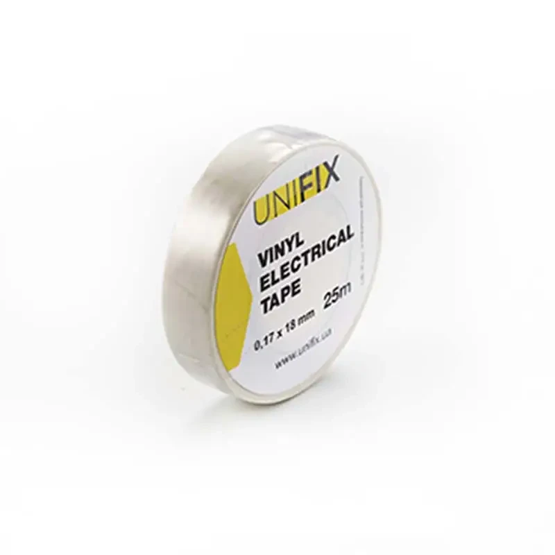 Стрічка ізоляційна Unifix — 18 x 0,17 мм x 25 м біла Стрічка ізоляційна Unifix — 18 x 0,17 мм x 25 м біла