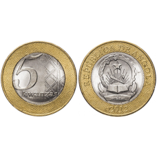5 кванз 2012 Ангола UNC