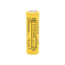 Аккумулятор 21700 Li-Ion LiitoKala Lii-40A, 4000mah （4000-4300mah）, 25A, 3.7V (2.5-4.2V), Yellow, PVC BOX