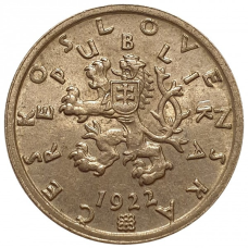 Чохословакція 50 гелерів, 1921-1931 (АС)