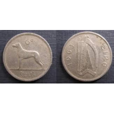 1947-66 Ірландія 6 пінсів (СОБАКА). (АС)