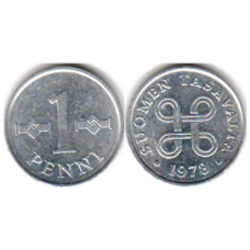 1 пінні 1978 Фінляндія (алюміній).(БЖ)
