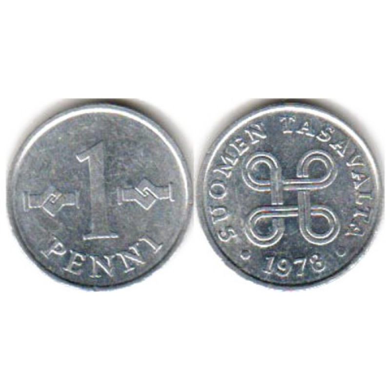 1 пінні 1978 Фінляндія (алюміній).(БЖ) 1 пінні 1978 Фінляндія (алюміній).(БЖ)