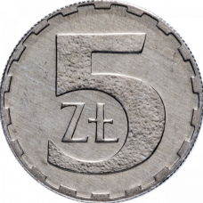 Польща 5 златих, 1990 (В)