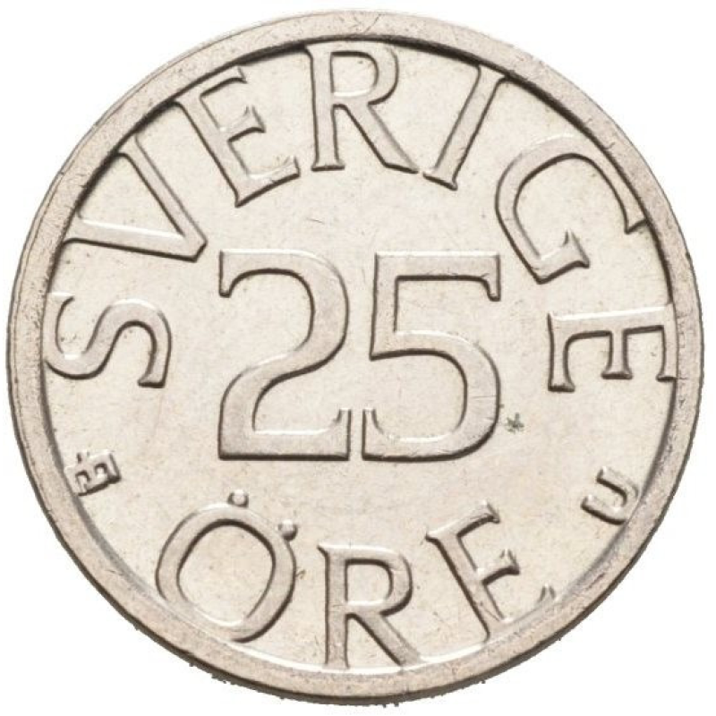 Швеція 25 ере, 1976-1984 Швеція 25 ере, 1976-1984
