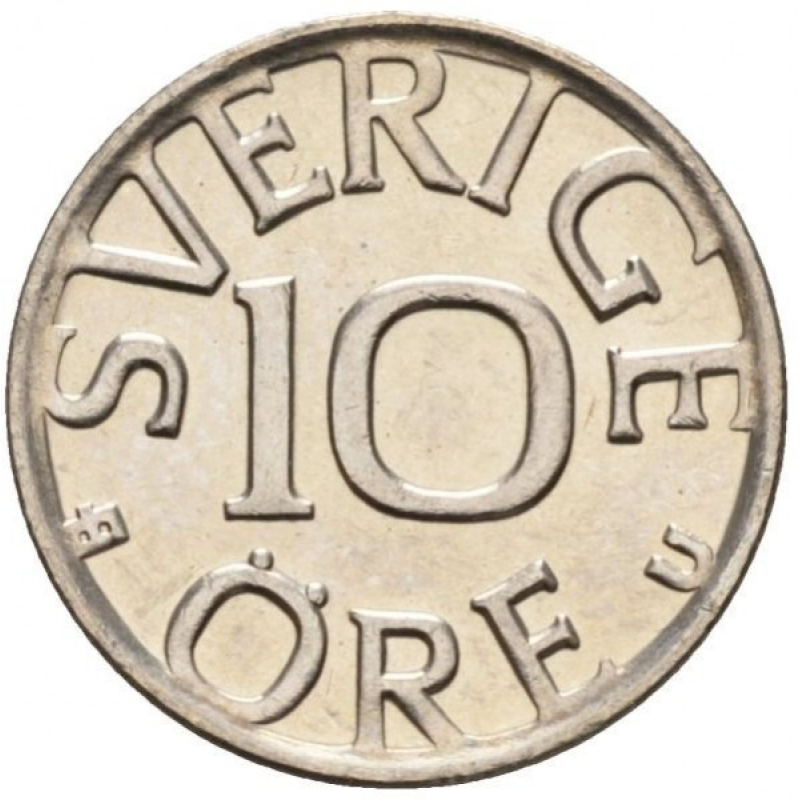 Швеція 10 ере, 1976-1991 Швеція 10 ере, 1976-1991