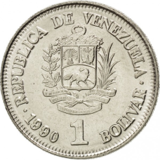 Венесуела 1 болівар, 1989-1990 (БС)