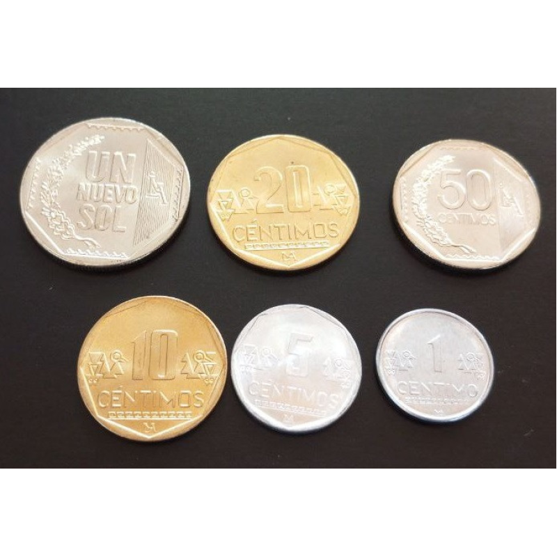 Перу 6 монет UNC