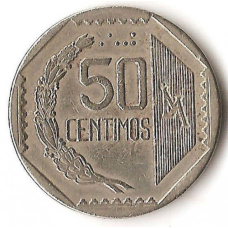Перу 50 сентмо, 1991-2000 (БД)