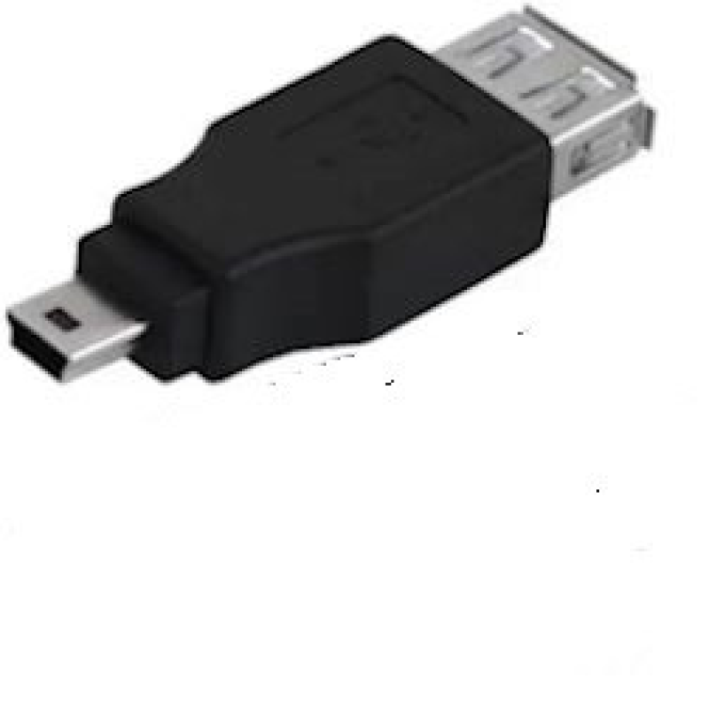 Перехідник гніздо USB A — штекер mini USB 5pin