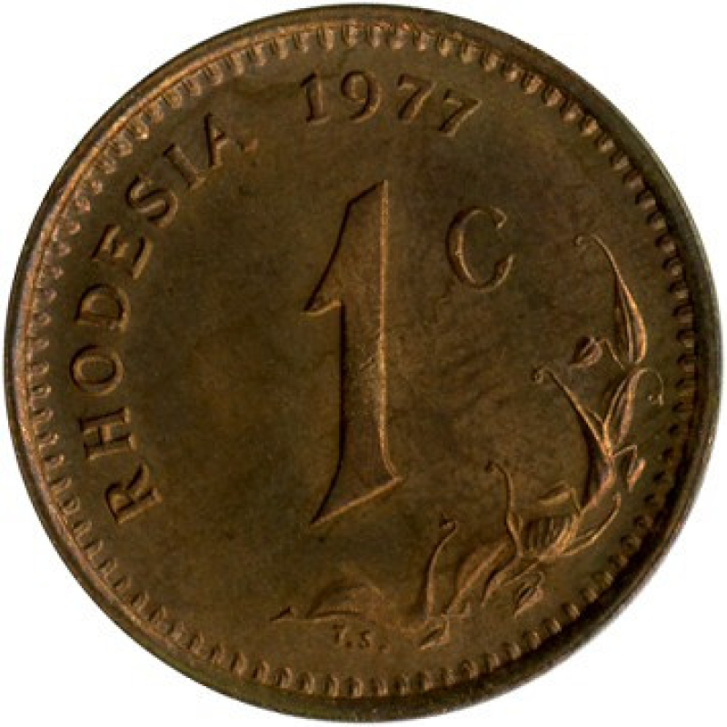Родезія 1 цент, 1970-1977 (АР) Родезія 1 цент, 1970-1977 (АР)