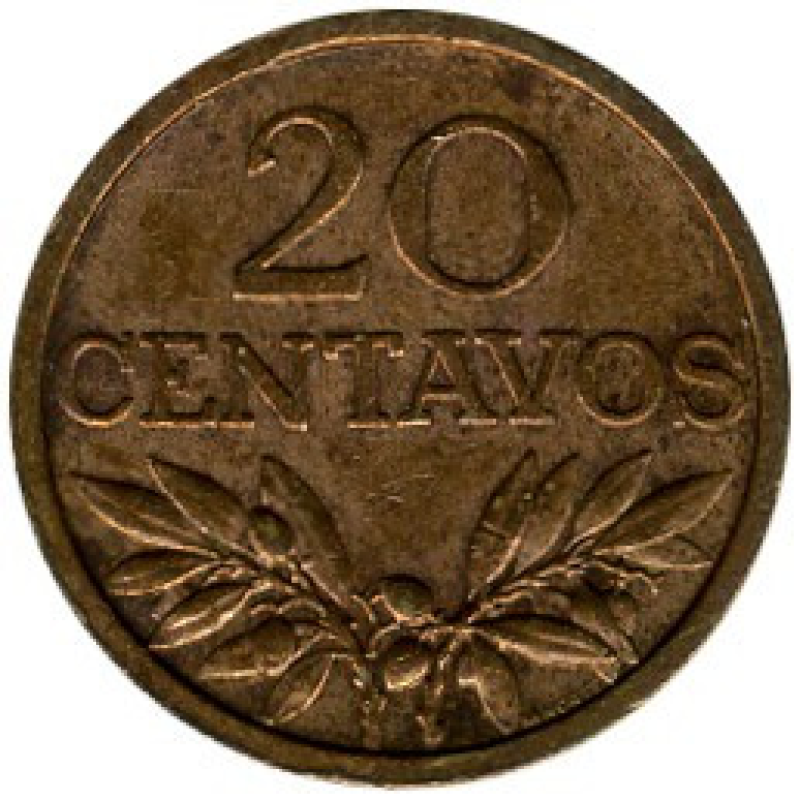 Португалія 20 сентаво, 1969-1974.(Г) Португалія 20 сентаво, 1969-1974.(Г)