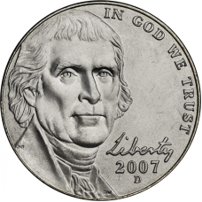 Рузвельт. Монета 10 міліграмів. 1966,67,86,92 рік, США. (Д)