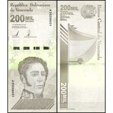 Венесуела 200000 болівар 2020р UNC Р-112