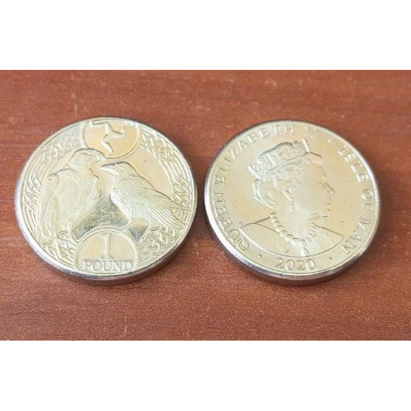 Острів Мен 1 фунт 2020 Unc Острів Мен 1 фунт 2020 Unc