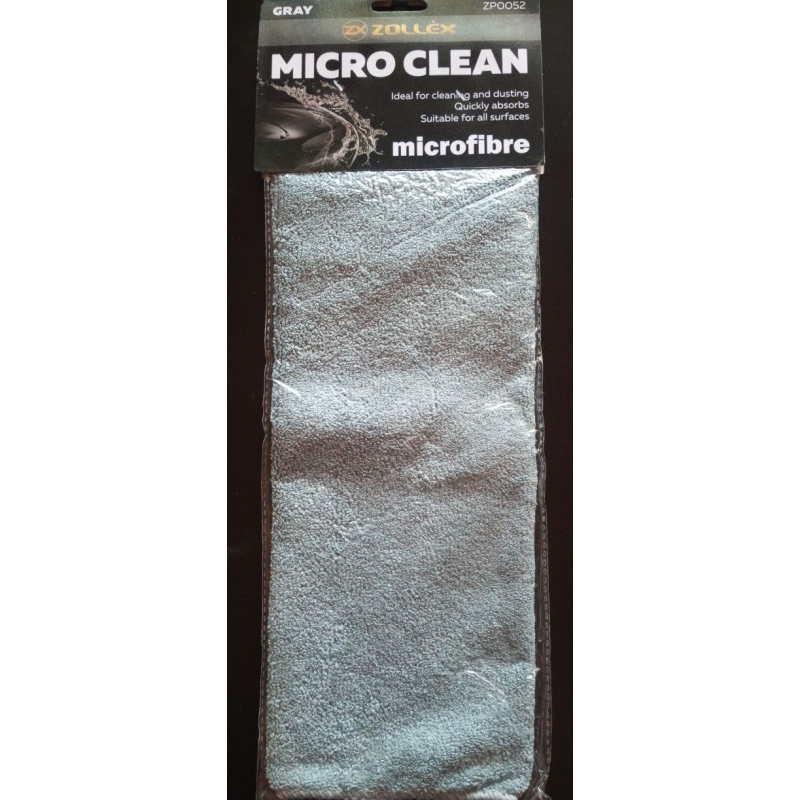 Універсальна серветка (мікрофібра) сіра Zollex Micro Clean Microfibre (ZP-0052) Універсальна серветка (мікрофібра) сіра Zollex Micro Clean Microfibre (ZP-0052)
