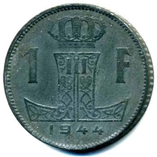 Бельгія 1глад, 1944 Напис — “BELGIE — BELGIQUE“