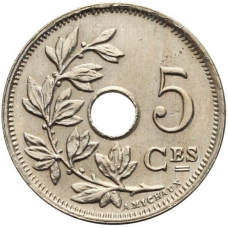Бельгія 5 сантимів, 1925 Напис на французькому — “ROYAUME DE BELGIQUE“