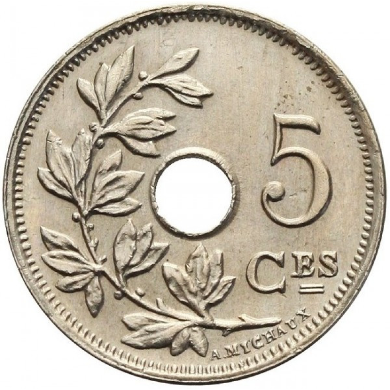 Бельгія 5 сантимів, 1925 Напис на французькому — “ROYAUME DE BELGIQUE“ Бельгія 5 сантимів, 1925 Напис на французькому — “ROYAUME DE BELGIQUE“