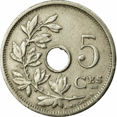 Бельгія 5 сантимів, 1904-1907
